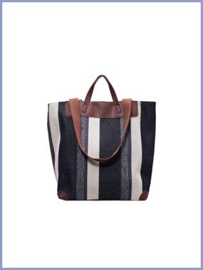 Canvas Laptop Tote Bag Zip Work Purse Travel Shoulder Bag